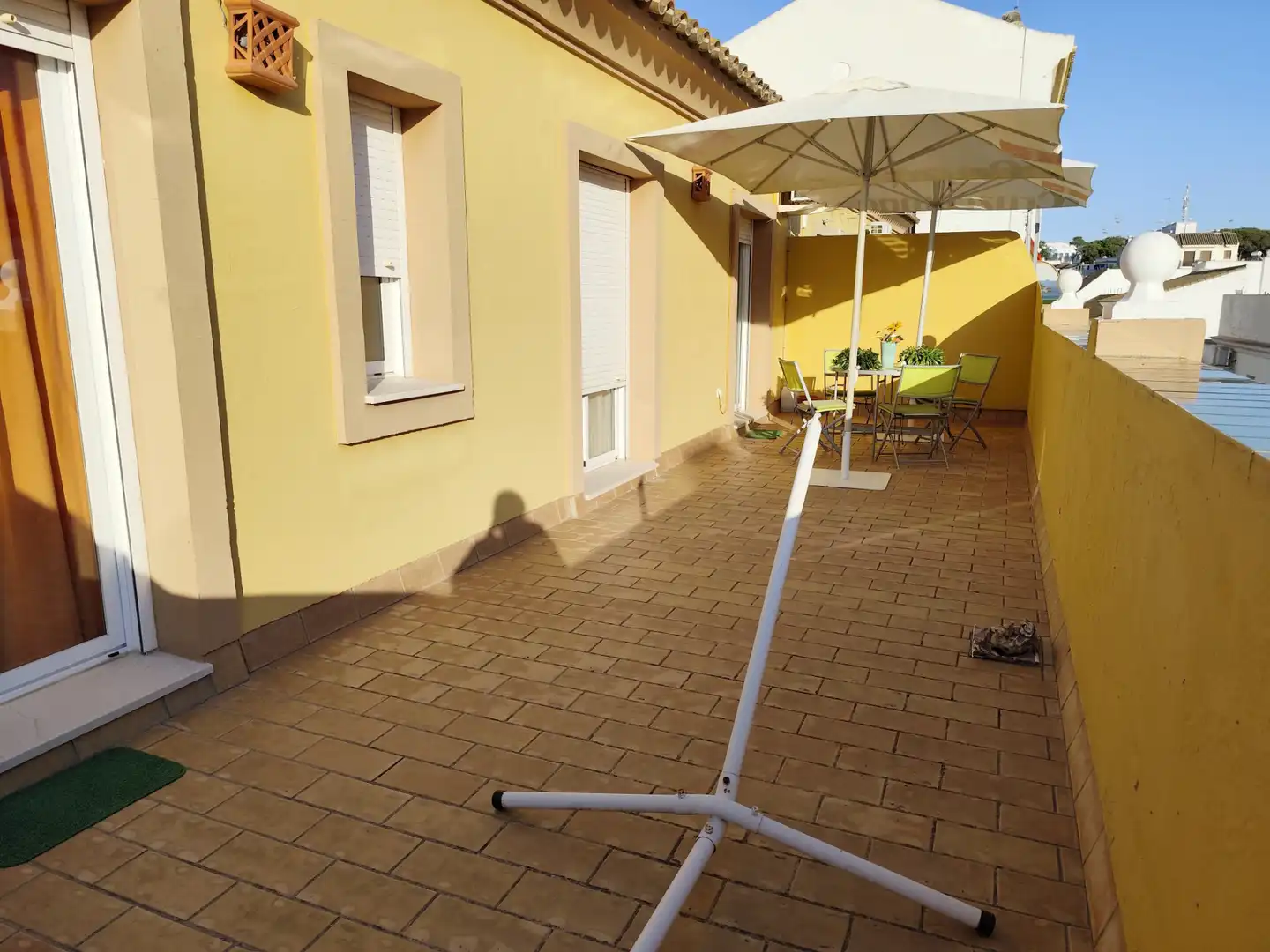 Terrasse von Dachboden zur Miete in Sanlúcar de Barrameda mit Klimaanlage, Heizung und Terrasse