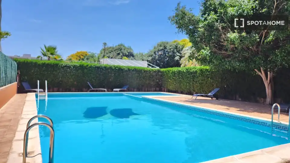 Piscina de Pis de lloguer en Valencia amb Aire condicionat, Calefacció i Moblat