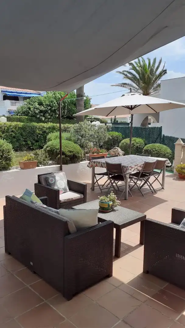 Terrassa de Casa o xalet en venda en Es Mercadal amb Aire condicionat, Jardí privat i Parquet