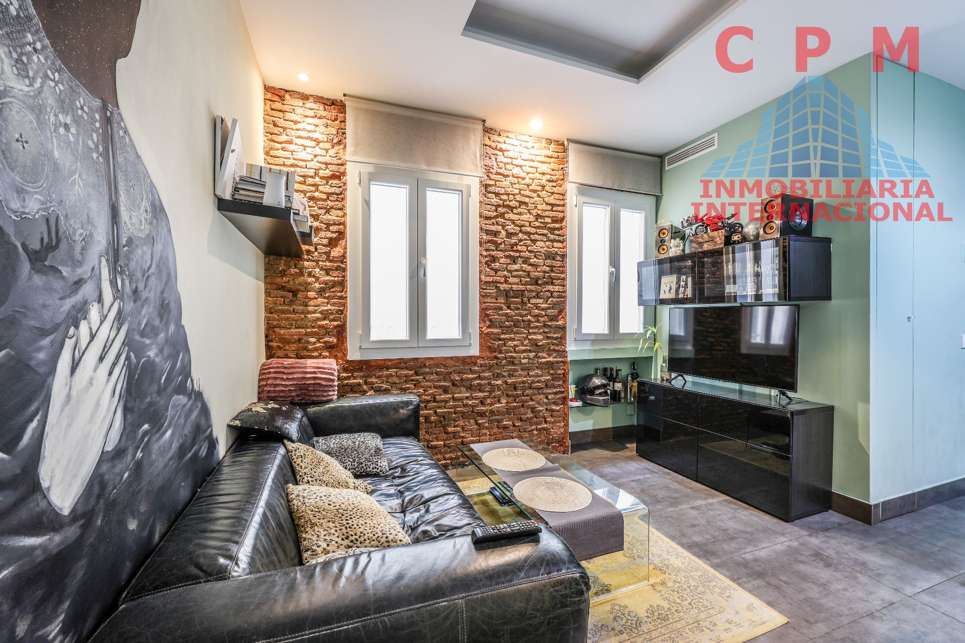 Sala de estar de Piso de alquiler en  Madrid Capital con Aire acondicionado, Calefacción y Parquet