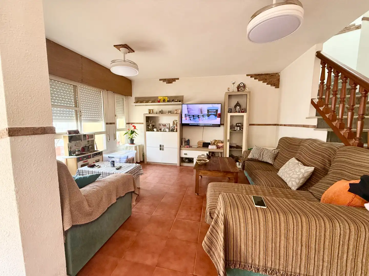 Living room of Houses for sale in Roquetas de Mar  with Terrace and Furnished