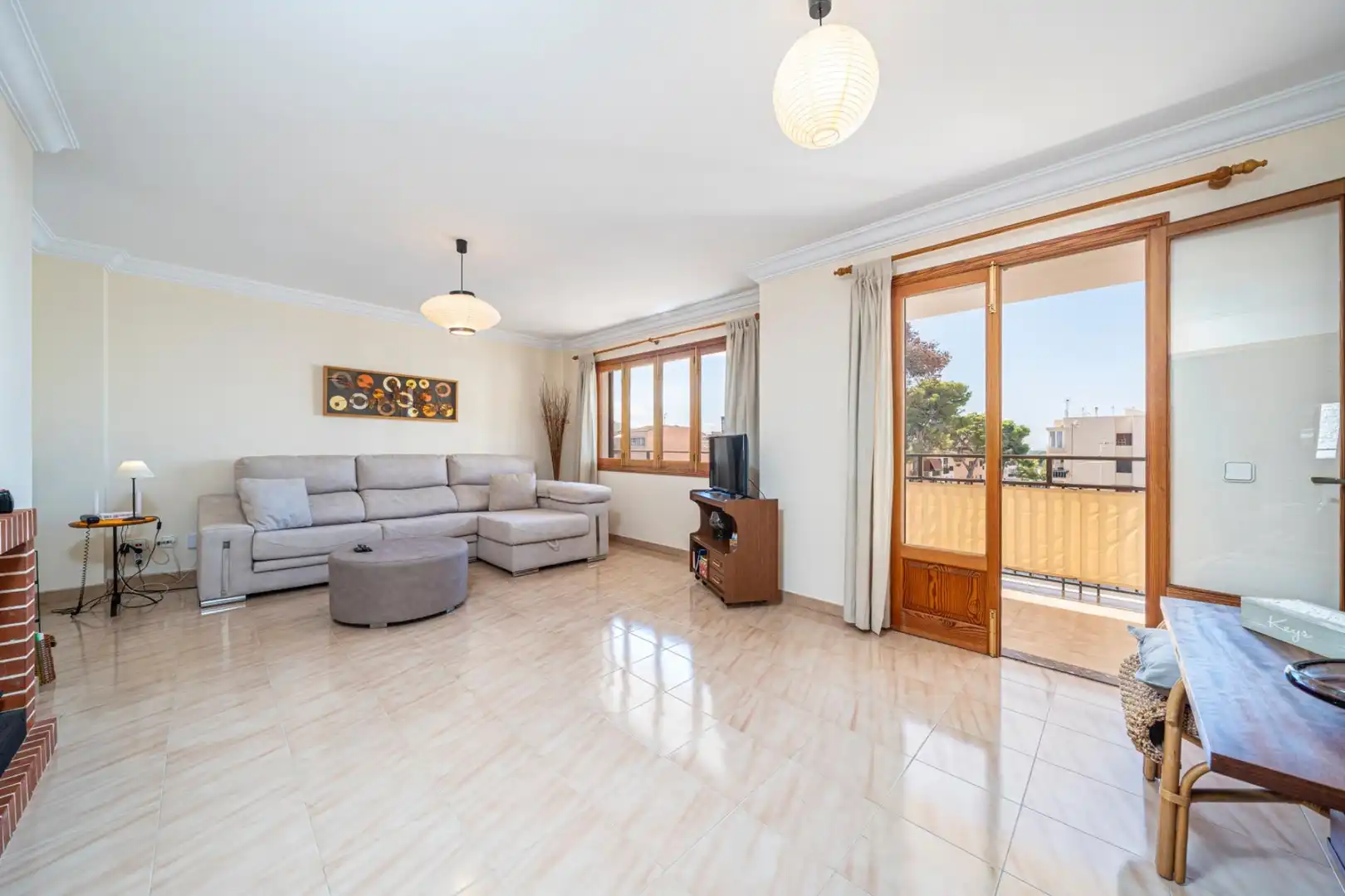 Wohnzimmer von Wohnung zum Verkauf in Son Servera mit Klimaanlage, Terrasse und Möbliert