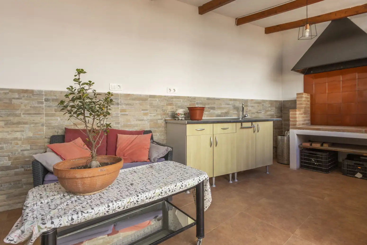 Cocina de Casa o chalet de alquiler en Vinalesa con Aire acondicionado, Terraza y Amueblado