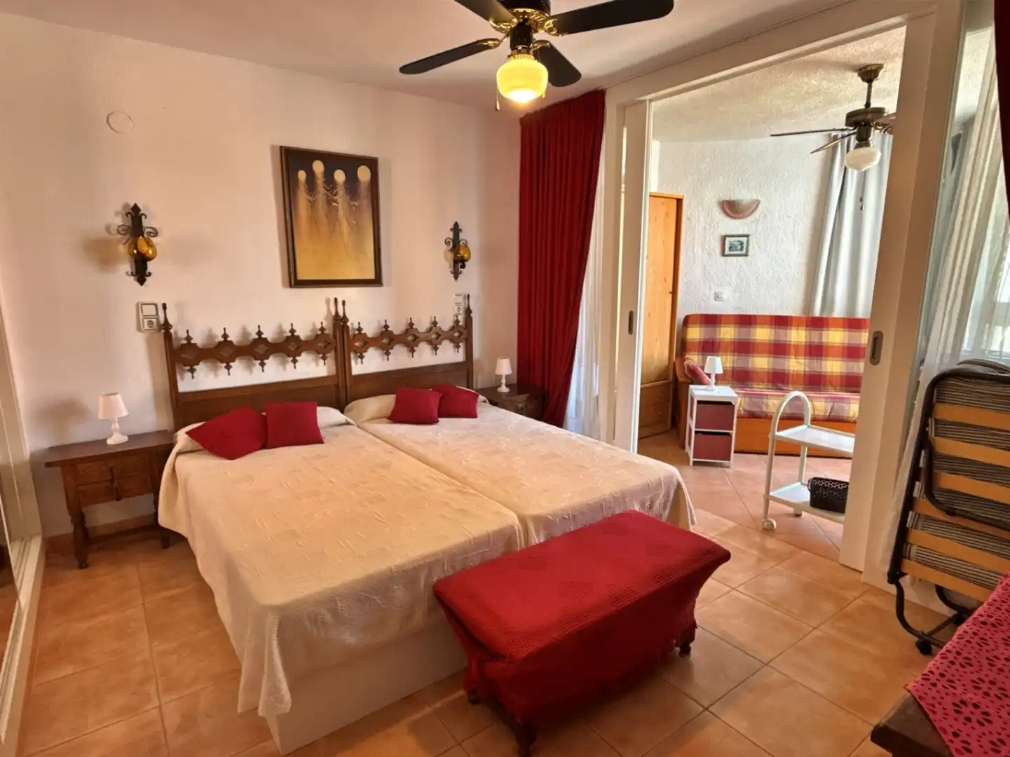 Bedroom of Apartments for sale in Calpe / Calp  with Air Conditioner, Heating and Private garden
