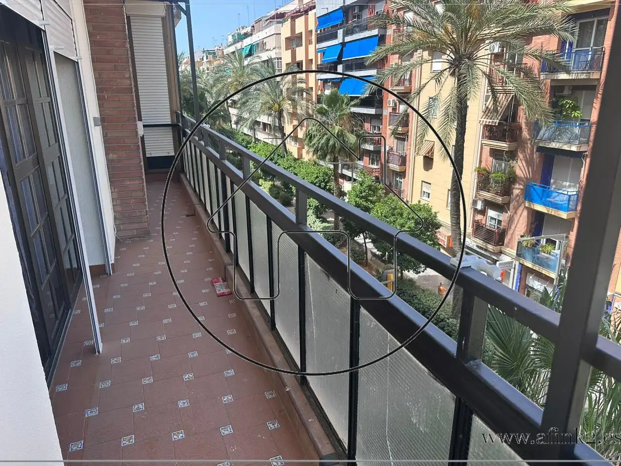 Balcony of Flat for rent in Huelva  with Furnished