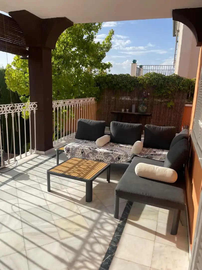 Terrace of Houses for rent in Monachil  with Air Conditioner, Heating and Private garden