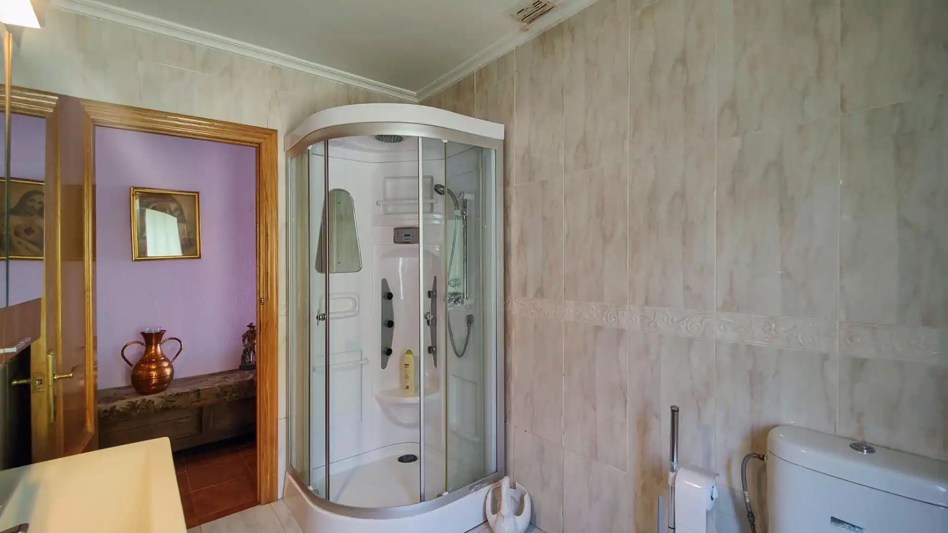 Baño de Finca rústica en venta en Mahamud con Calefacción, Jardín privado y Terraza
