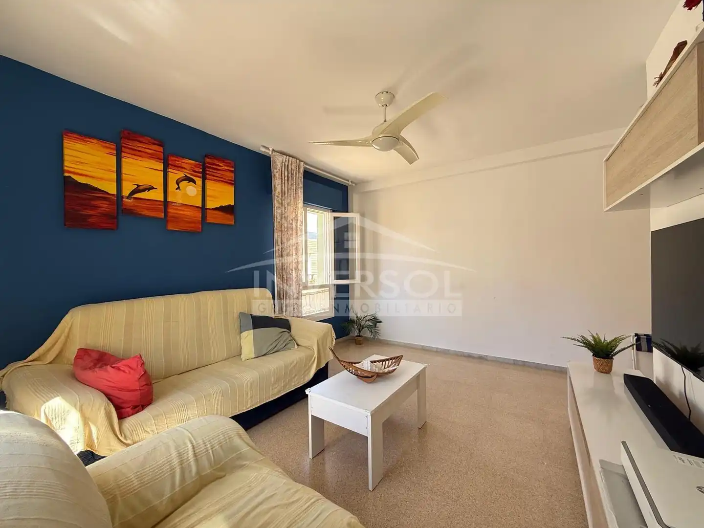 Sala de estar de Piso en venta en El Ejido con Aire acondicionado, Calefacción y Amueblado