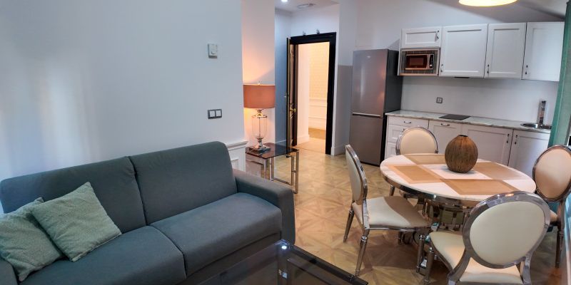 Sala d'estar de Pis en venda en Santander amb Aire condicionat i Moblat