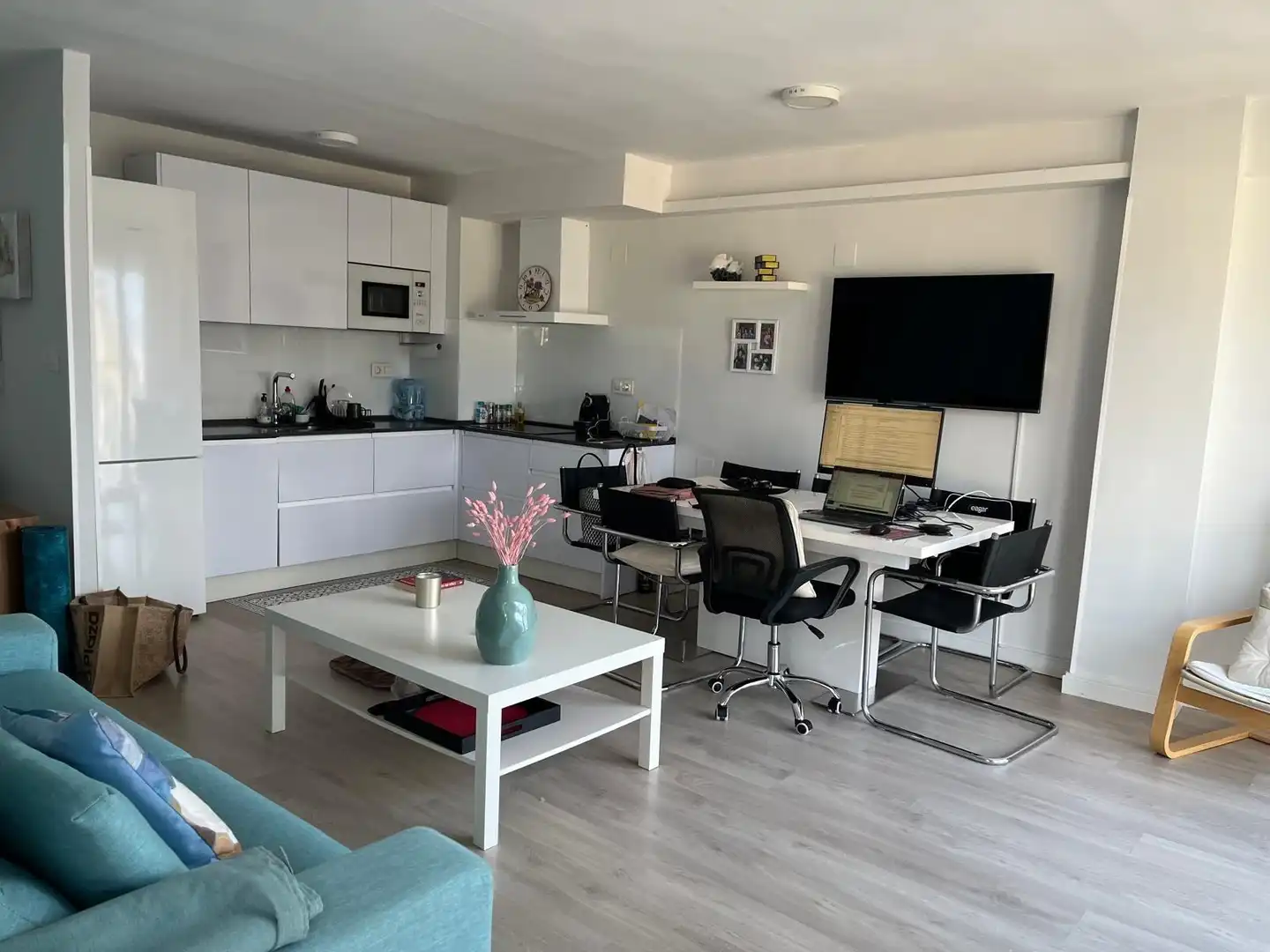 Kitchen of Flat for rent in El Campello  with Air Conditioner, Terrace and Furnished