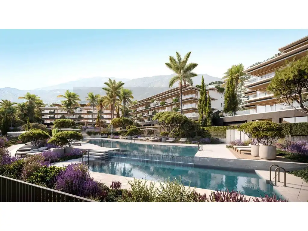 Exterior view of Flat for sale in Mijas  with Air Conditioner, Private garden and Terrace