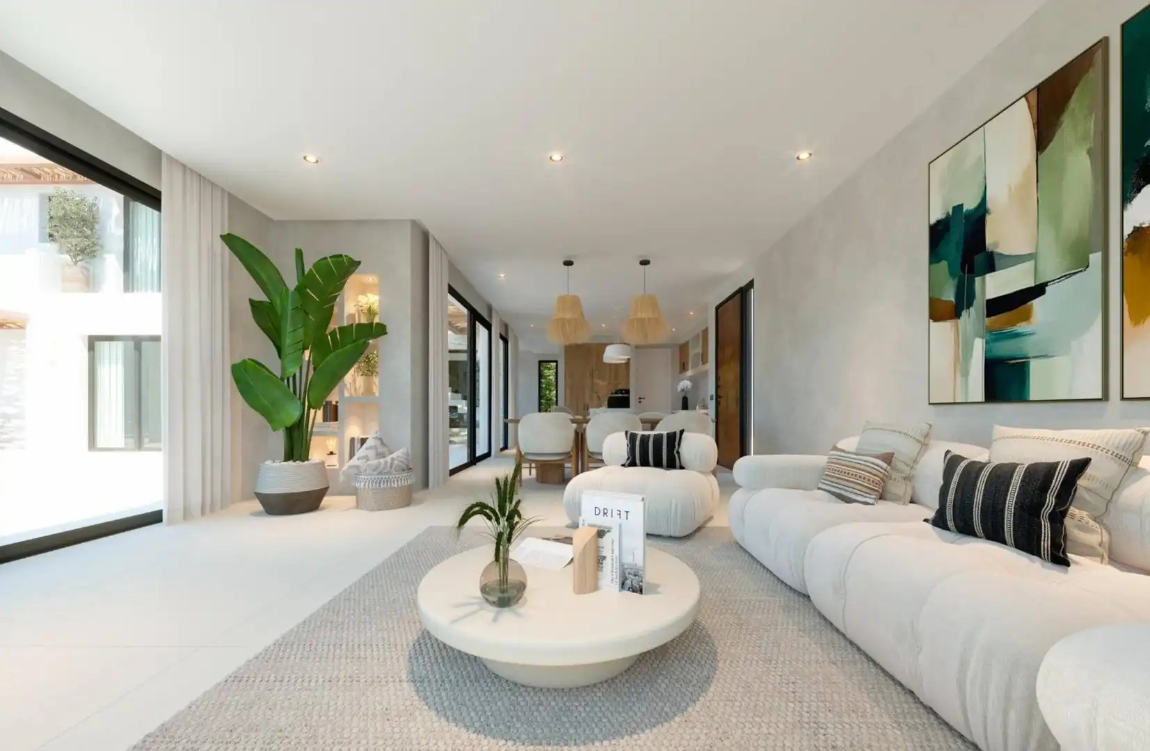 Sala d'estar de Casa o xalet en venda en Jávea / Xàbia amb Aire condicionat, Calefacció i Jardí privat
