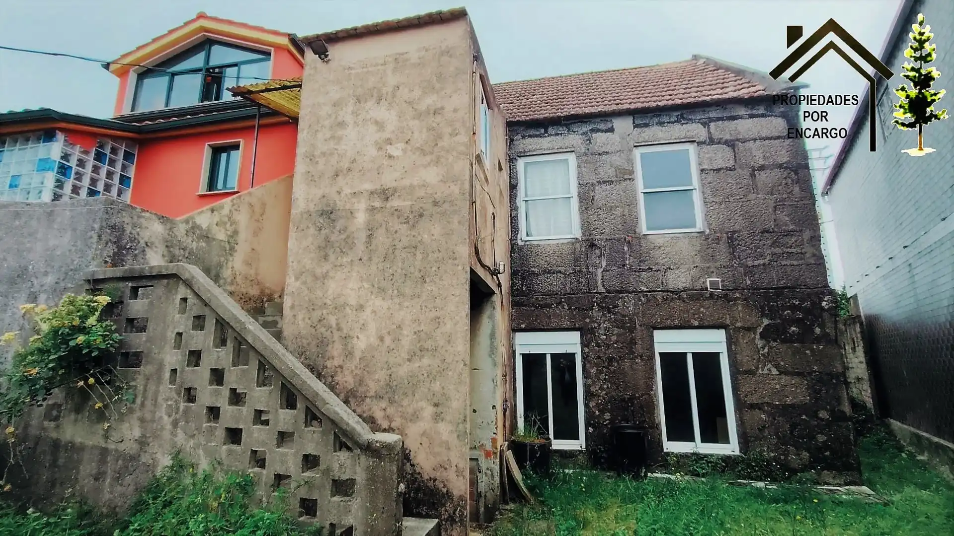 Vista exterior de Casa adosada en venta en Moaña con Jardín privado