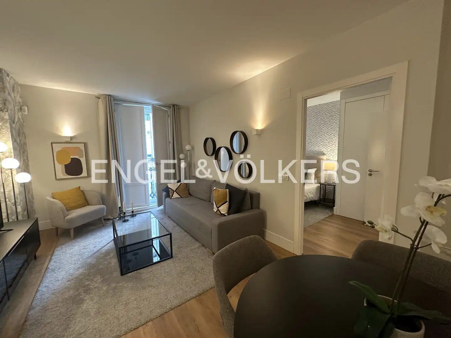 Sala d'estar de Pis de lloguer en Valencia amb Aire condicionat, Calefacció i Jardí privat