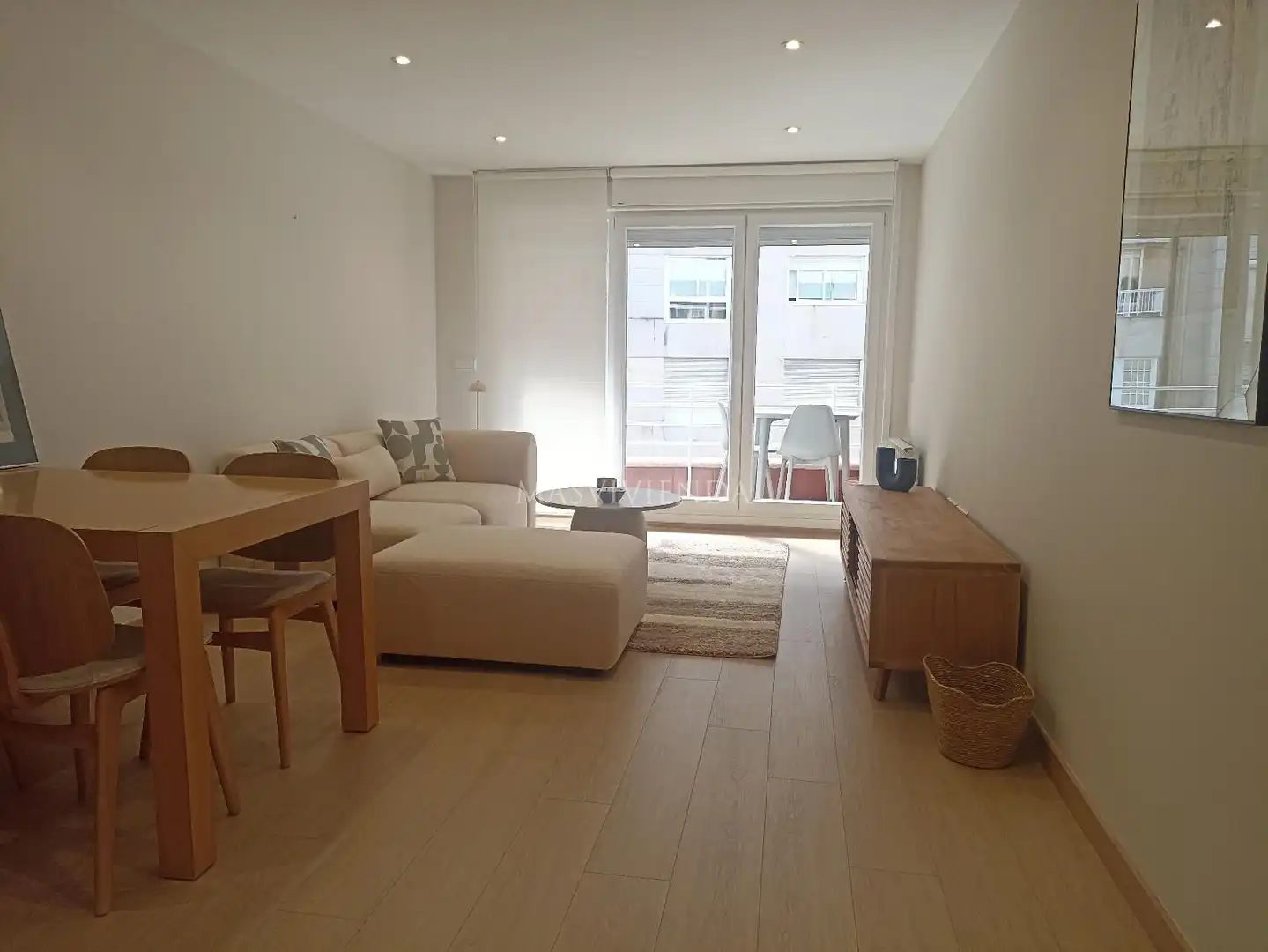 Living room of Flat for rent in Vigo   with Heating, Terrace and Storage room