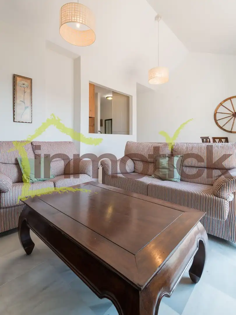 Sala de estar de Ático de alquiler en El Portil con Aire acondicionado, Terraza y Amueblado