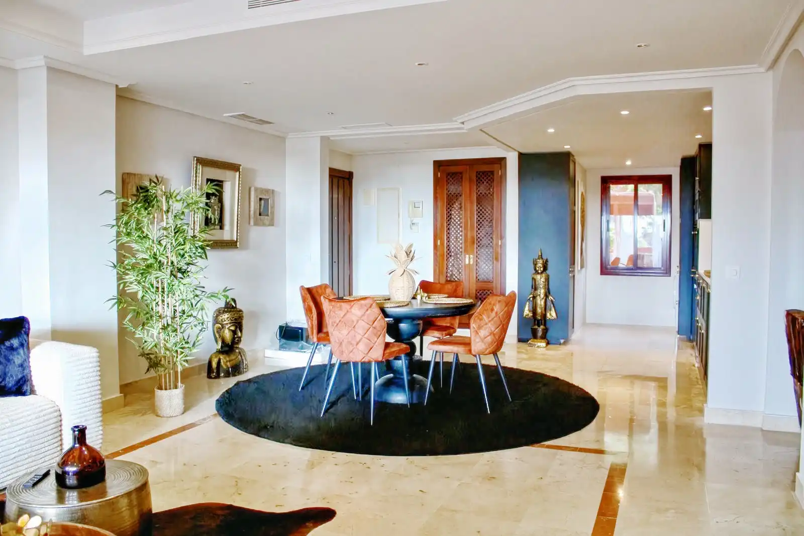 Comedor de Apartamento en venta en Ojén con Aire acondicionado, Jardín privado y Piscina