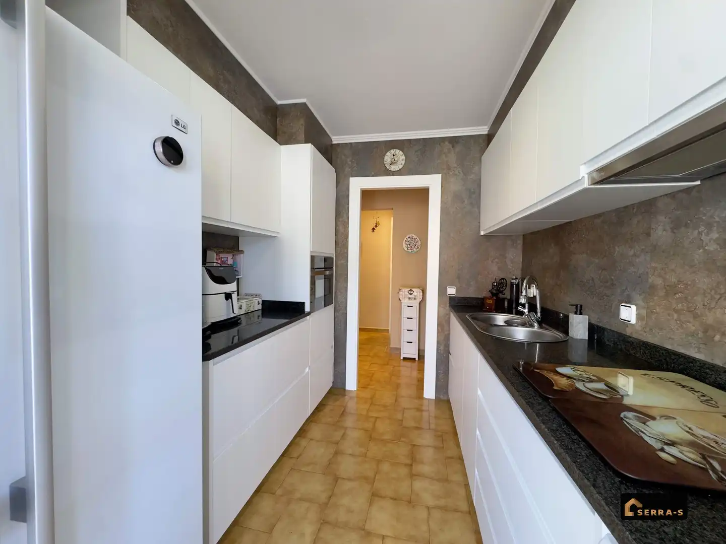 Küche von Wohnung zum Verkauf in Malgrat de Mar mit Klimaanlage und Balkon