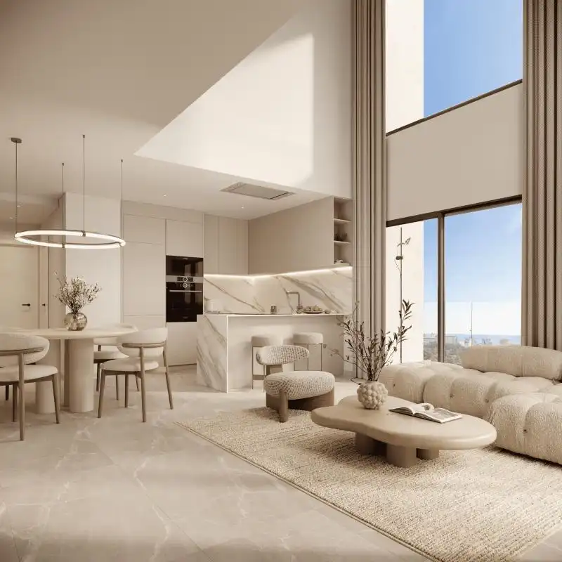 Living room of Flat for sale in Calpe / Calp  with Air Conditioner, Heating and Private garden