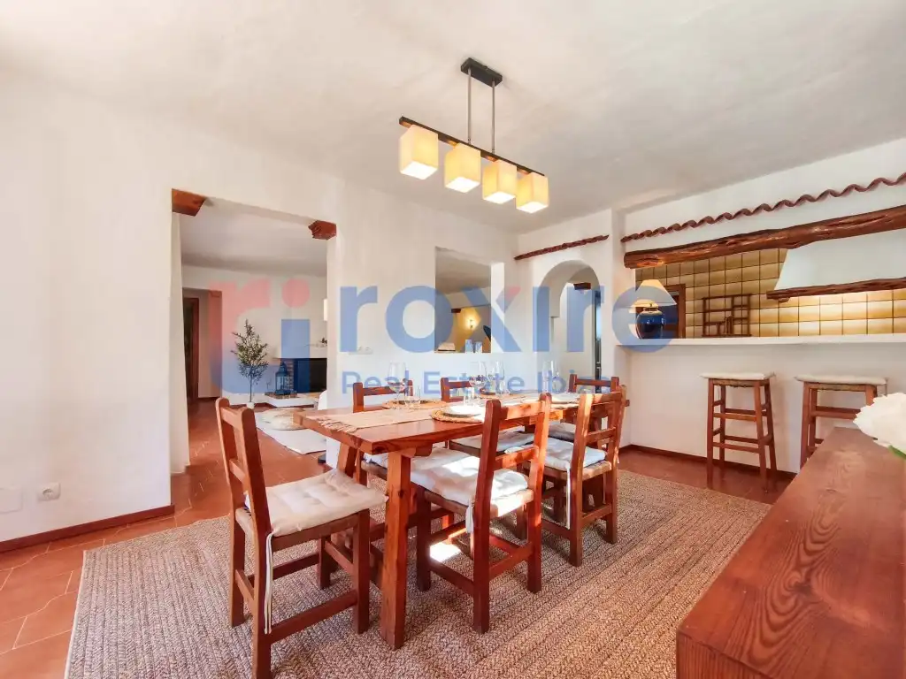 Comedor de Casa o chalet de alquiler en Sant Antoni de Portmany con Jardín privado, Terraza y Piscina