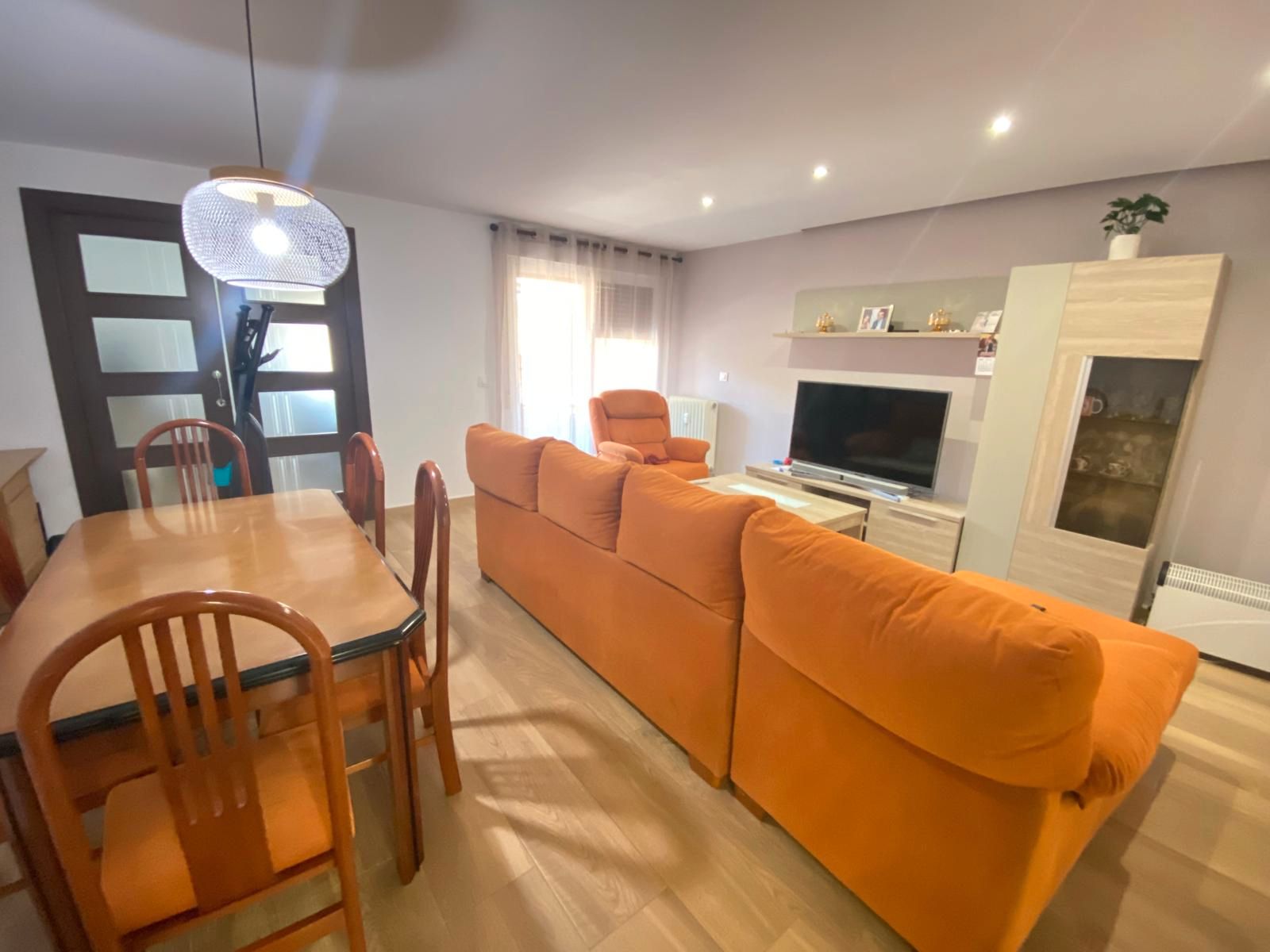Living room of Flat for sale in  Albacete Capital  with Air Conditioner, Heating and Terrace