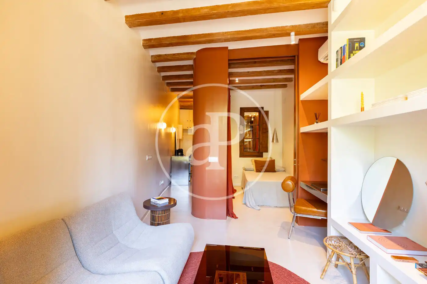 Living room of Flat for sale in Barcelona  with Air Conditioner, Heating and Furnished