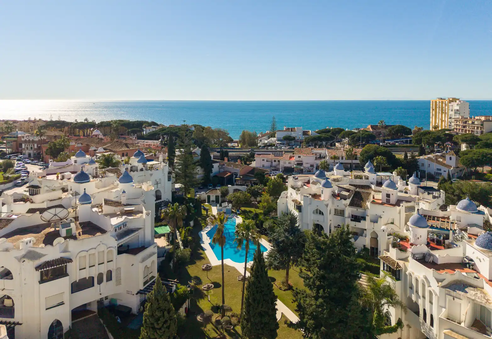 Vista exterior de Apartamento en venta en Mijas con Aire acondicionado, Jardín privado y Terraza