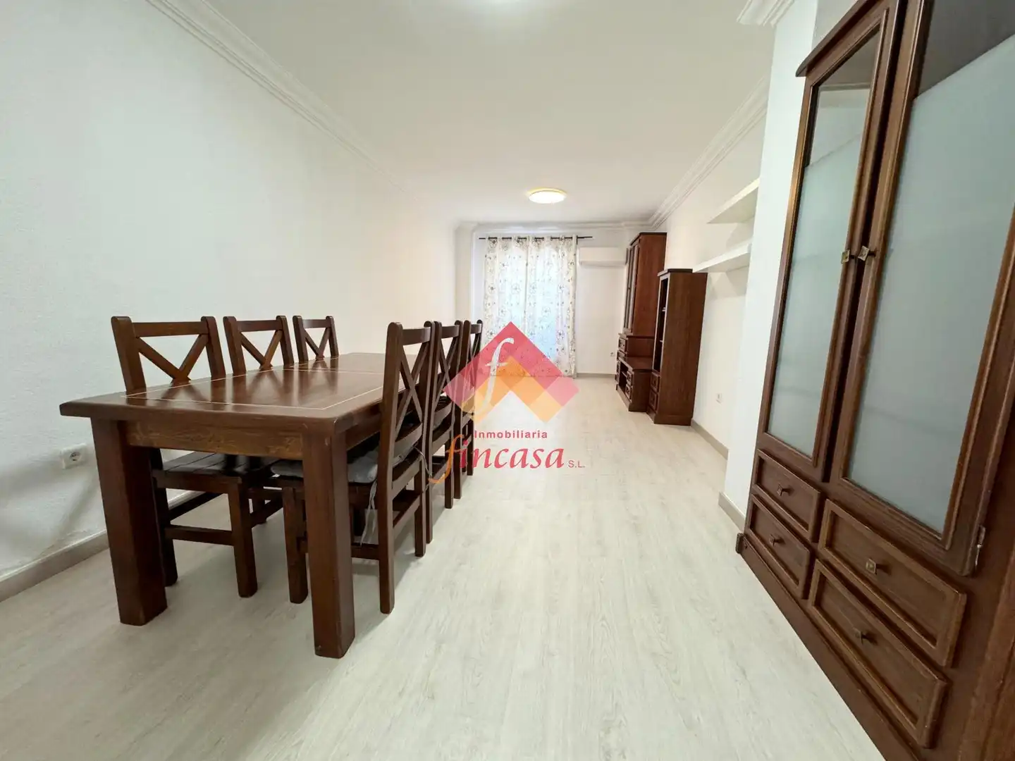 Dining room of Flat for rent in Ronda  with Heating, Parquet flooring and Balcony