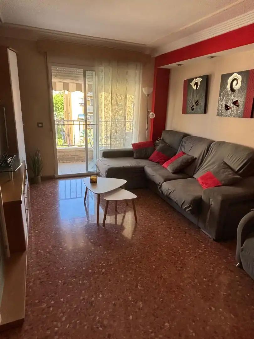 Sala d'estar de Pis de lloguer en Sagunto / Sagunt amb Aire condicionat, Calefacció i Moblat