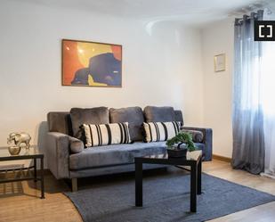 Living room of Flat to rent in  Madrid Capital  with Air Conditioner, Heating and Furnished