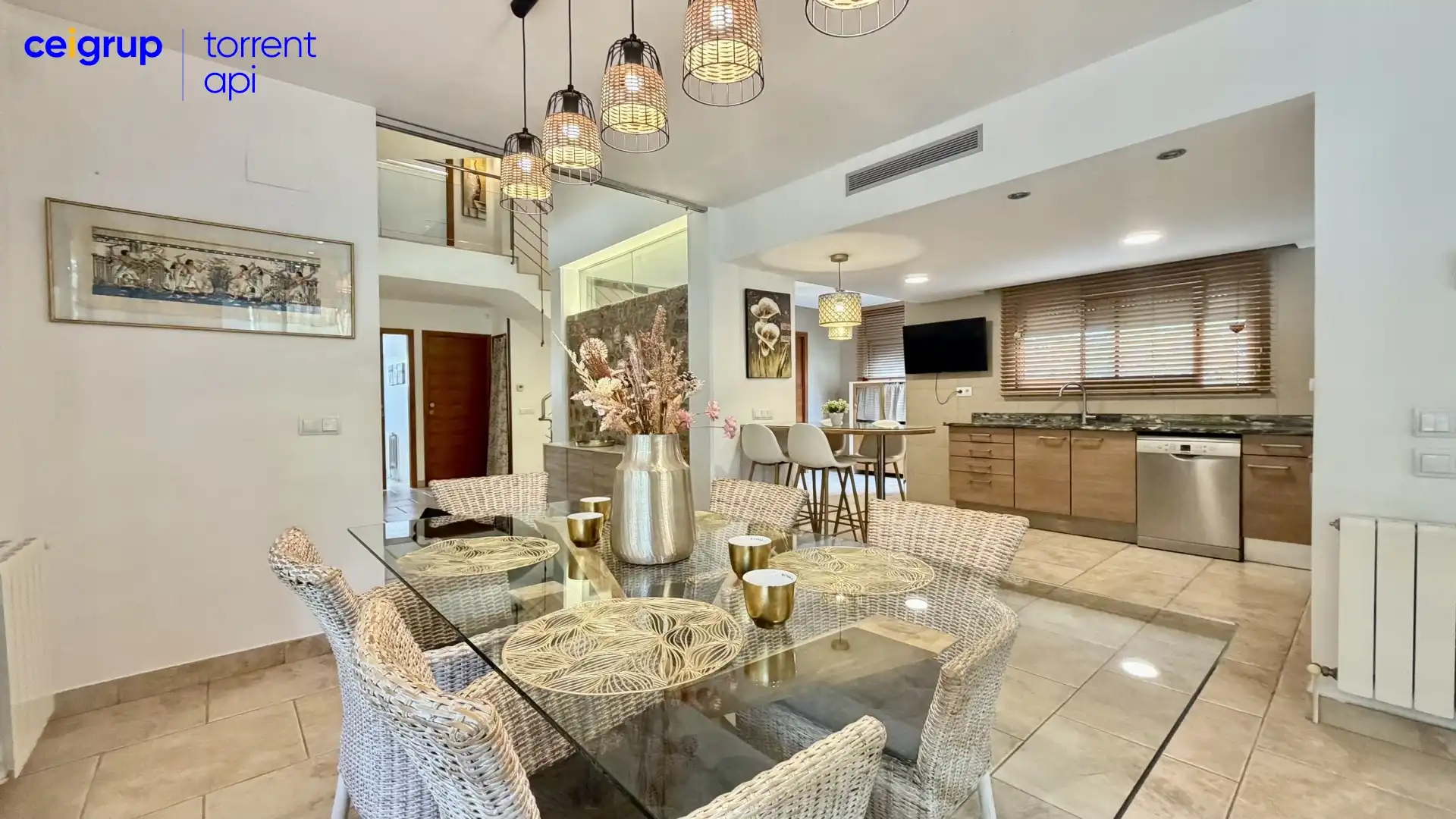 Dining room of Houses for sale in L'Escala  with Air Conditioner, Heating and Terrace