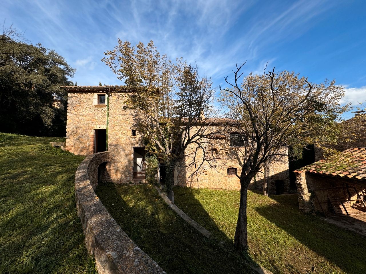Vista exterior de Casa o xalet en venda en Vilopriu amb Jardí privat, Terrassa i Traster