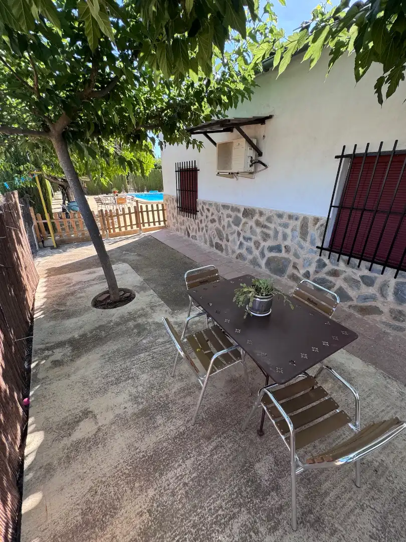 Terraza de Finca rústica en venta en Villena con Aire acondicionado, Calefacción y Jardín privado