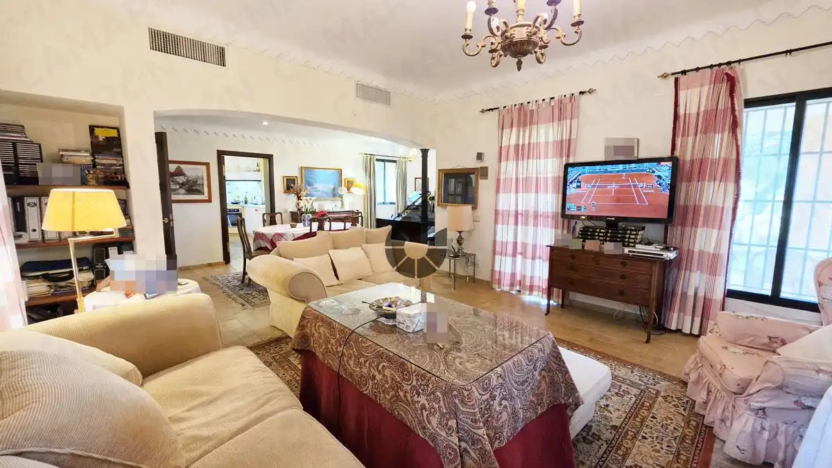 Sala de estar de Finca rústica en venta en Almensilla con Aire acondicionado y Jardín privado
