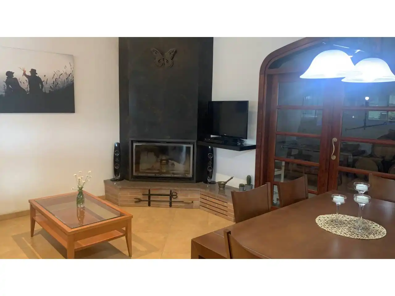 Sala de estar de Casa o chalet en venta en Guixers con Calefacción, Jardín privado y Parquet