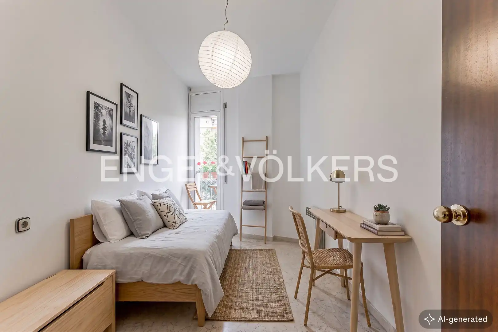 Schlafzimmer von Wohnung zum Verkauf in Barcelona mit Klimaanlage, Heizung und Terrasse