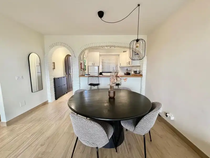 Dining room of Flat for sale in Mijas  with Air Conditioner, Terrace and Swimming Pool