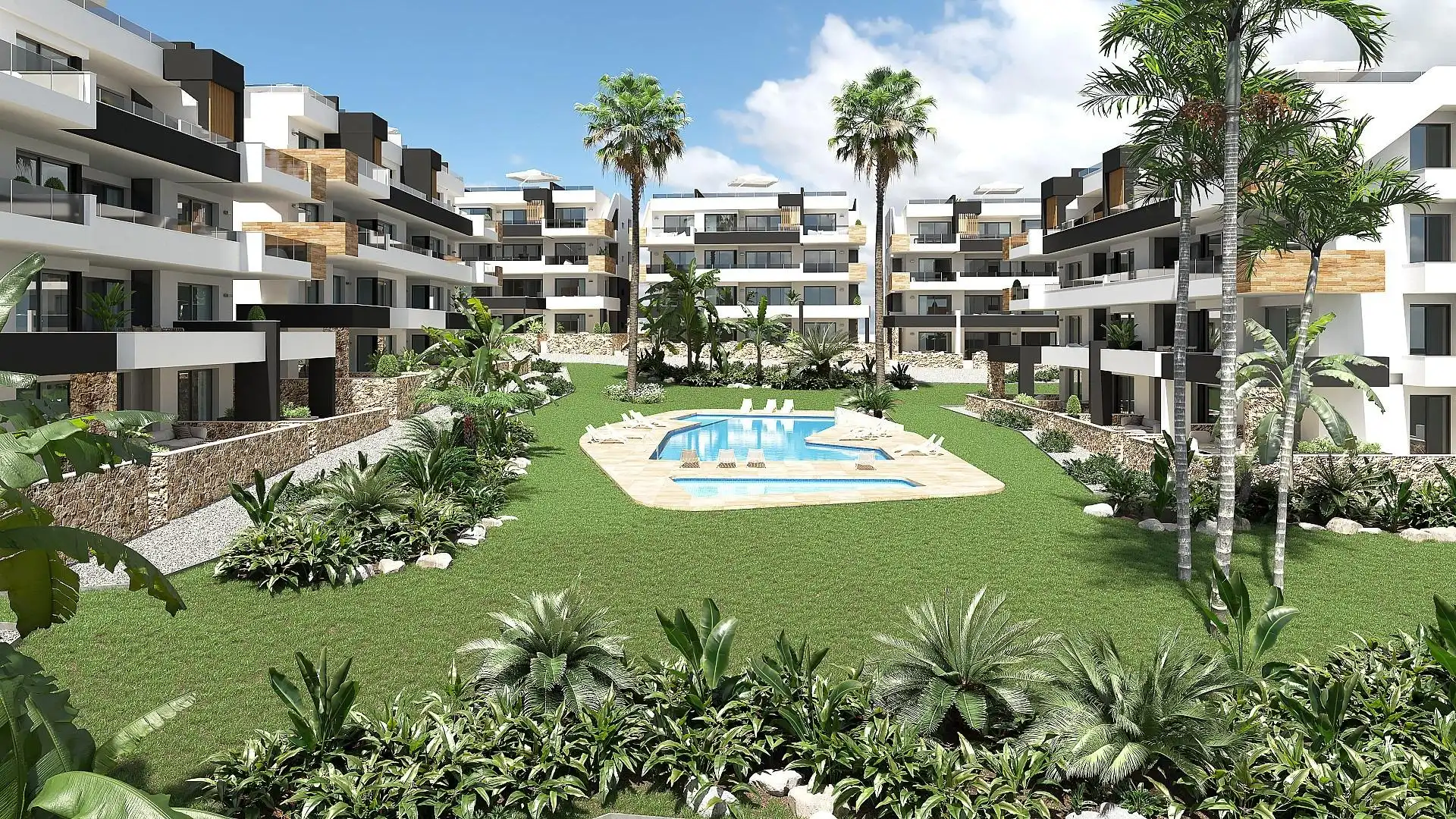Exterior view of Apartments for sale in Orihuela  with Air Conditioner, Private garden and Terrace