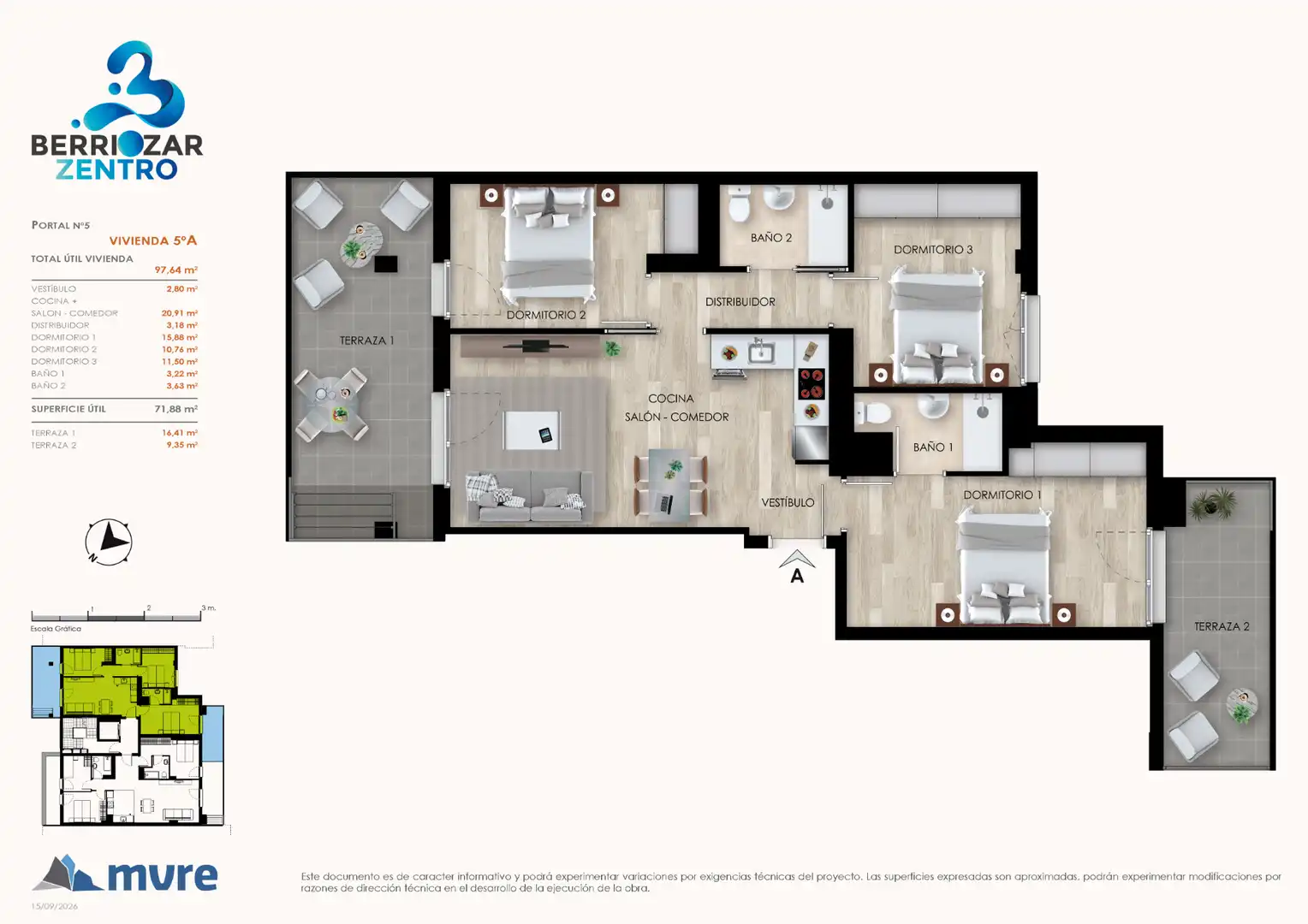Attique avec ascenseur à vendre à Calle Galzapalea, imagen 3