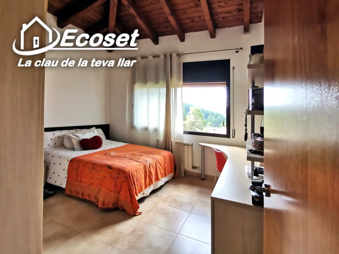 Bedroom of Houses for sale in Corbera de Llobregat  with Heating, Private garden and Parquet flooring
