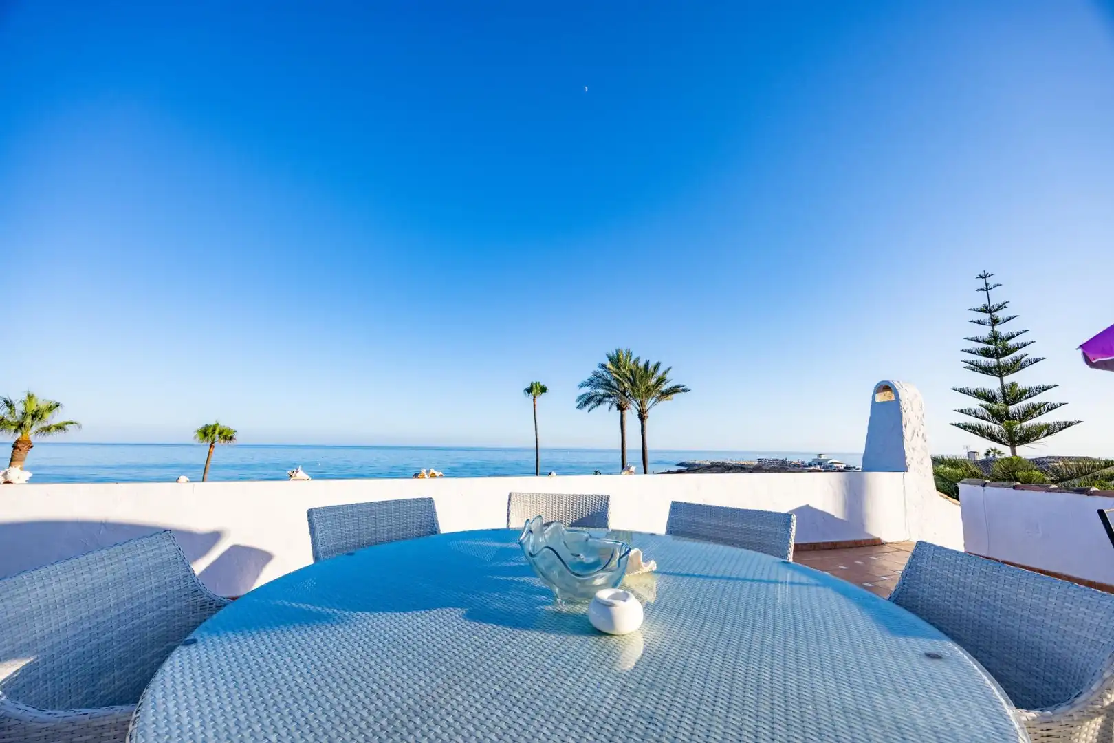 Terrassa de Casa o xalet de lloguer en Marbella amb Aire condicionat, Jardí privat i Terrassa