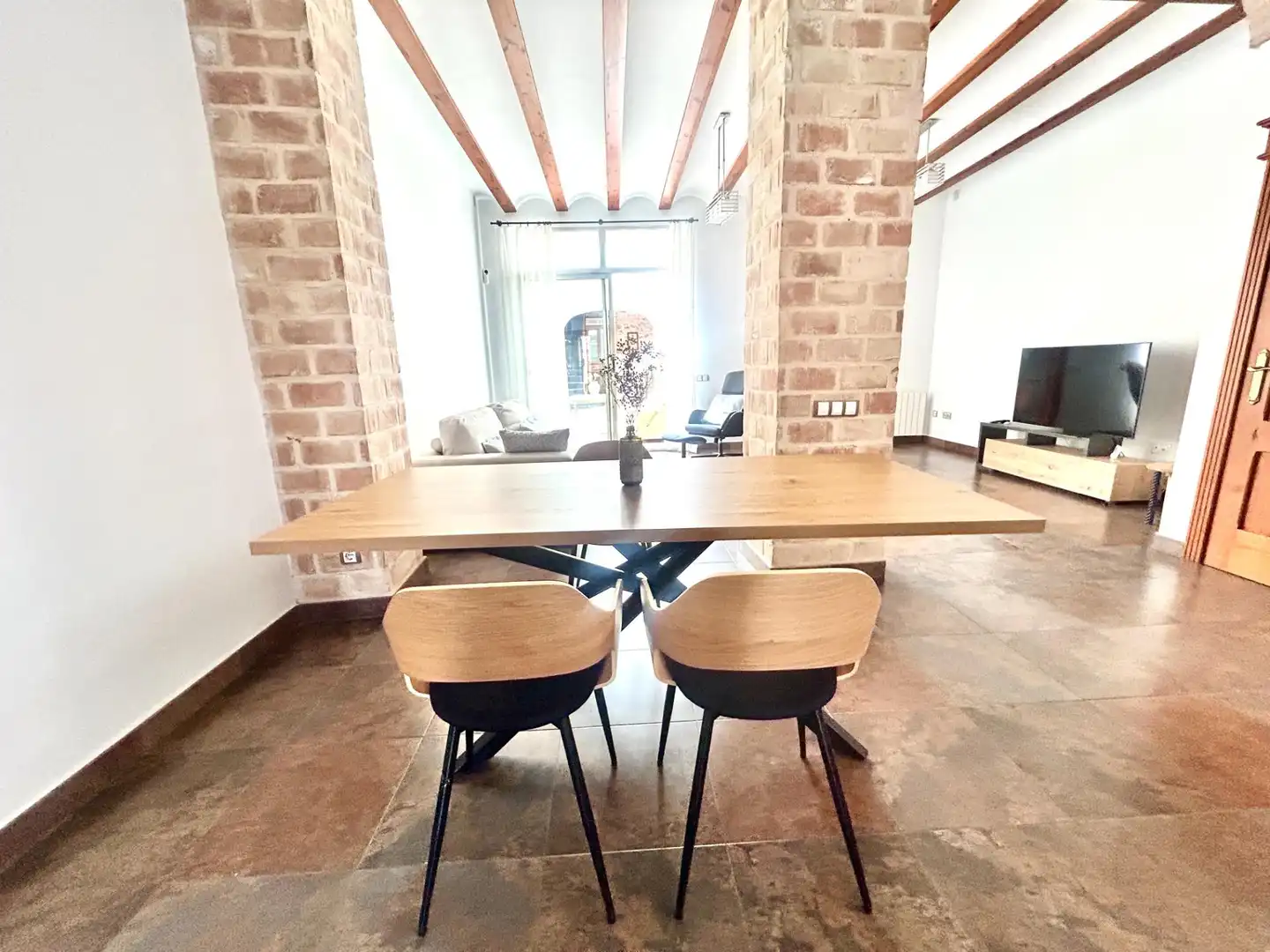 Esszimmer von Haus oder Chalet zur Miete in Rafelbuñol / Rafelbunyol mit Klimaanlage, Heizung und Privatgarten