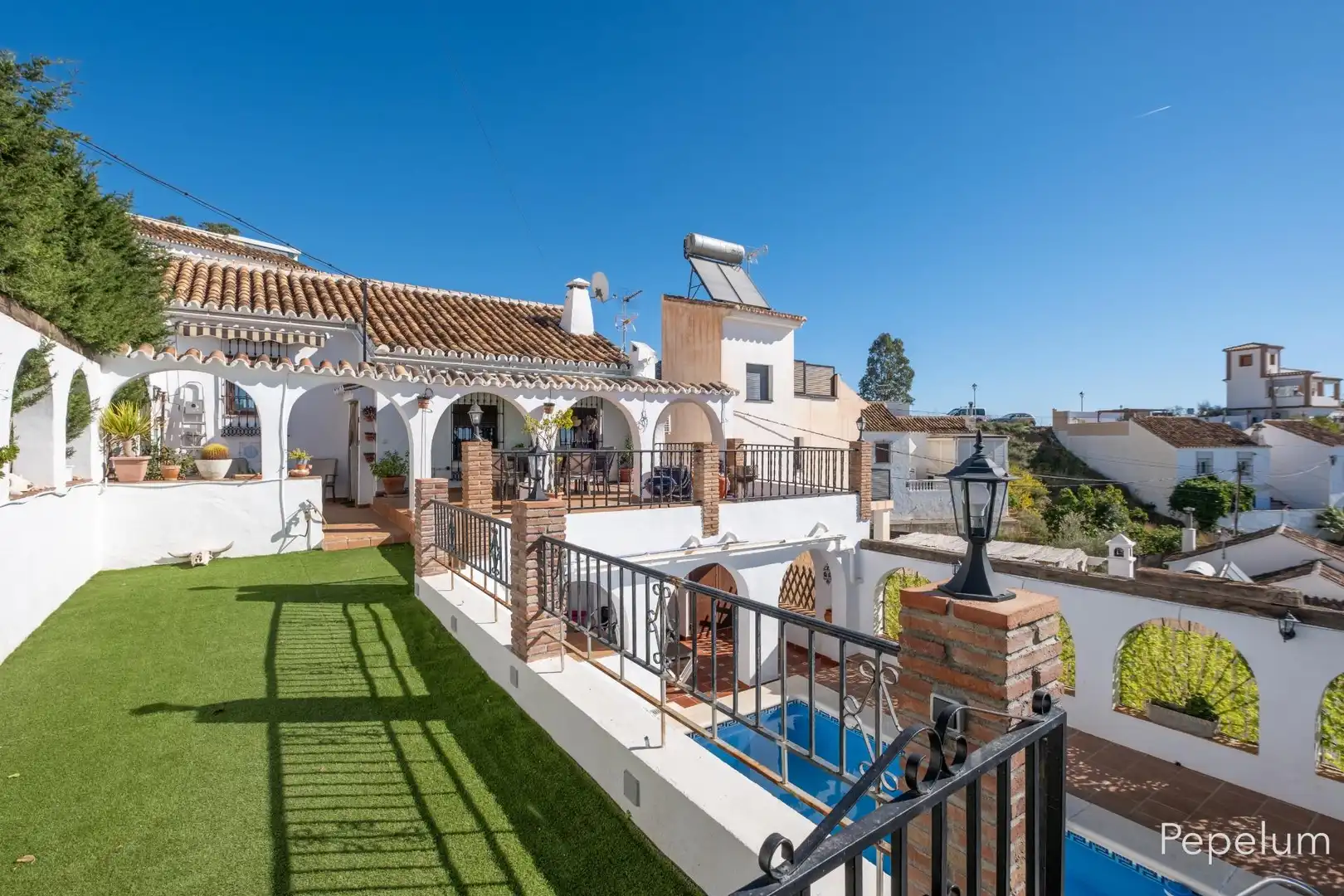 Terraza de Casa o chalet en venta en Vélez-Málaga con Piscina