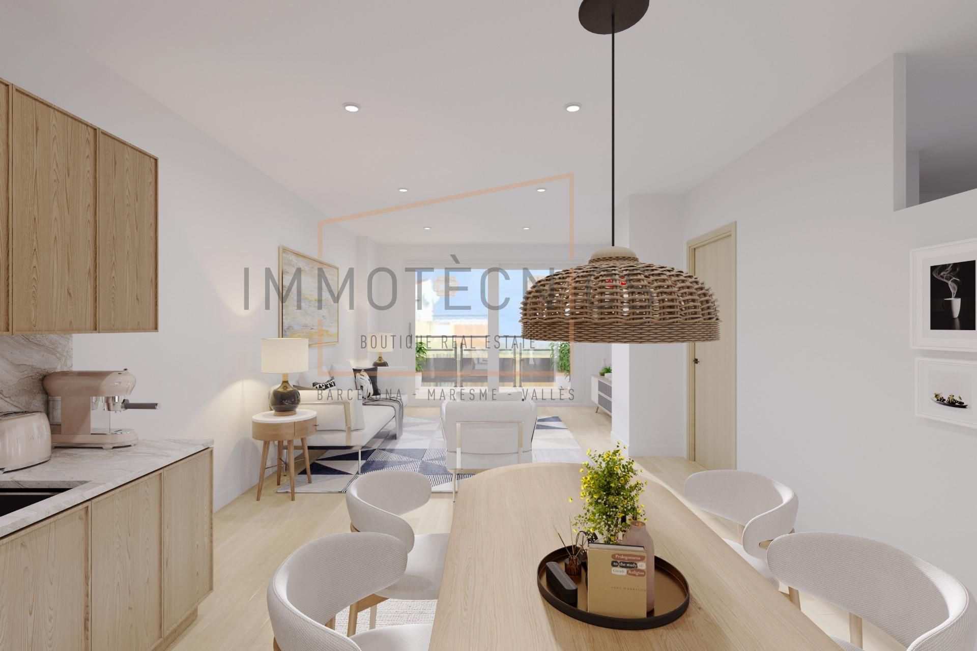 Living room of Flat for sale in  Barcelona Capital  with Parquet flooring