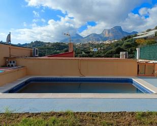 Piscina de Finca rústica en venda en La Nucia amb Jardí privat, Terrassa i Piscina