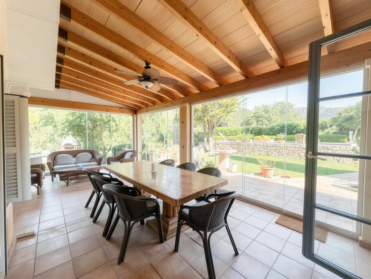 Terrasse von Country house zum Verkauf in Andratx mit Klimaanlage, Heizung und Abstellraum