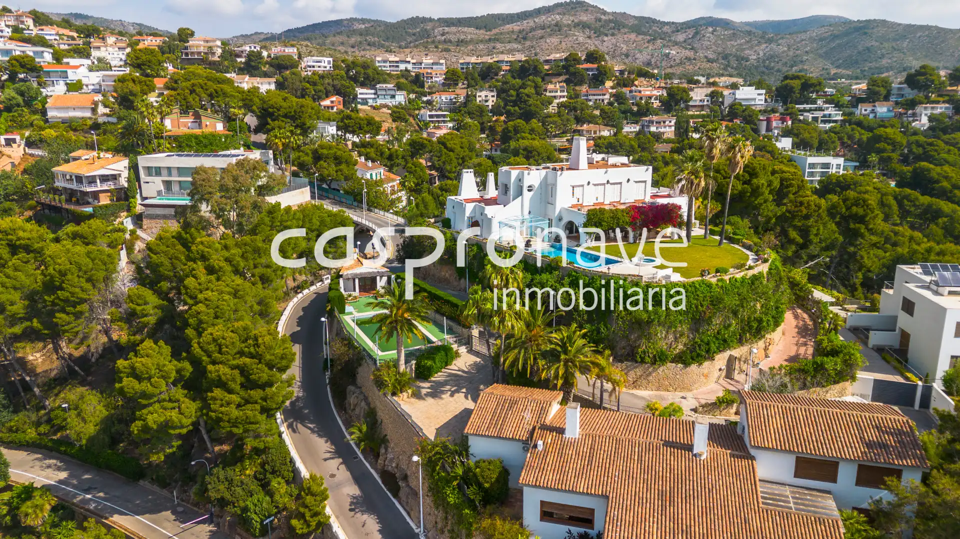Vista exterior de Casa o xalet en venda en Oropesa del Mar / Orpesa amb Jardí privat, Terrassa i Piscina