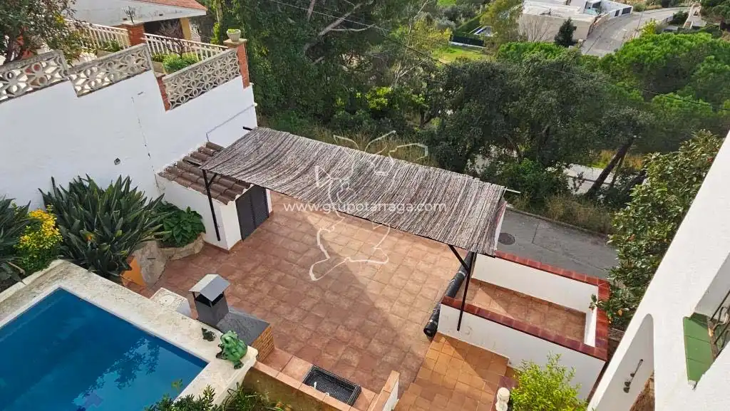 Vista exterior de Casa o chalet en venta en Lloret de Mar con Calefacción, Jardín privado y Terraza