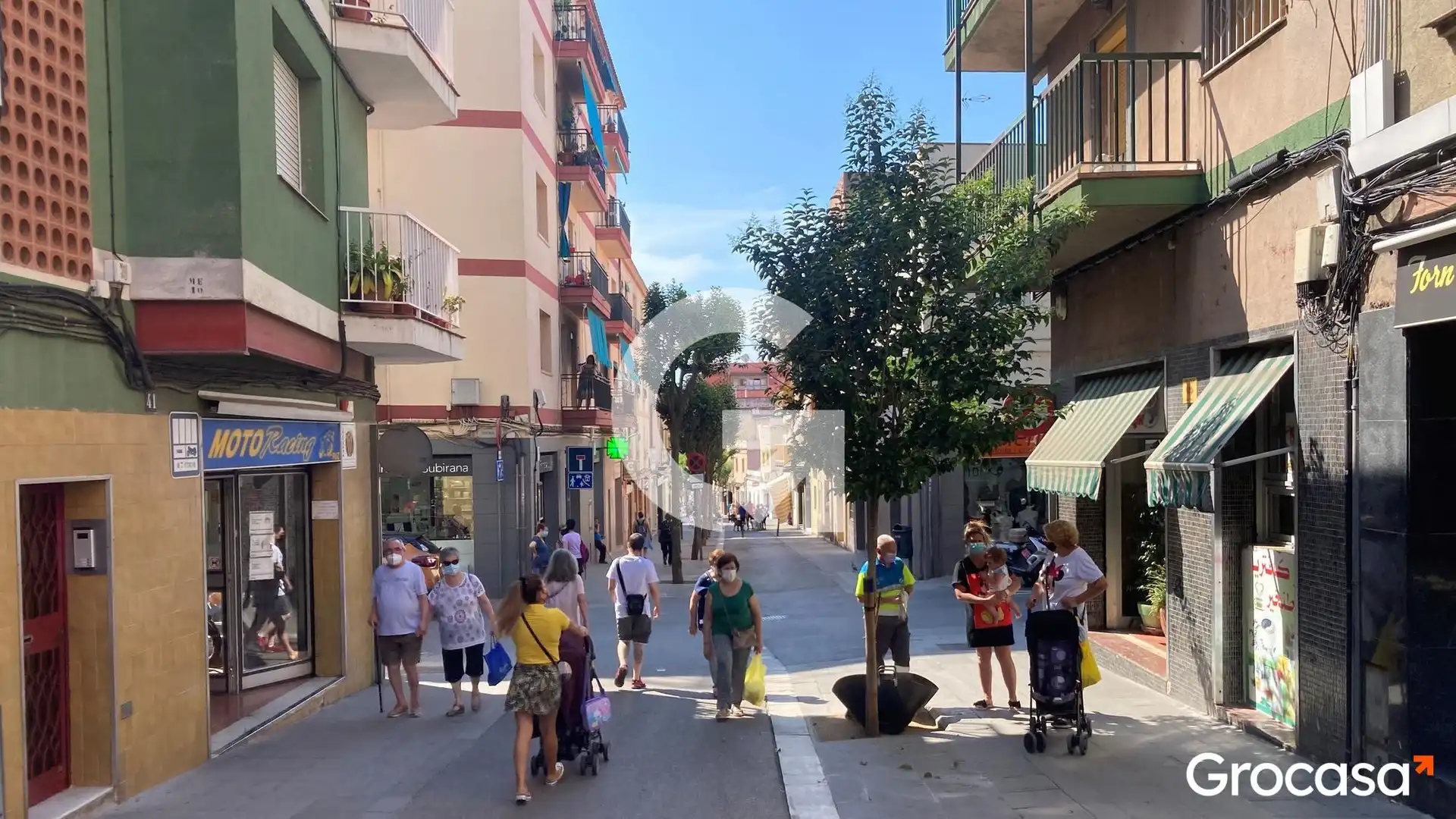 Exterior view of Flat for sale in Mataró  with Air Conditioner, Furnished and Oven