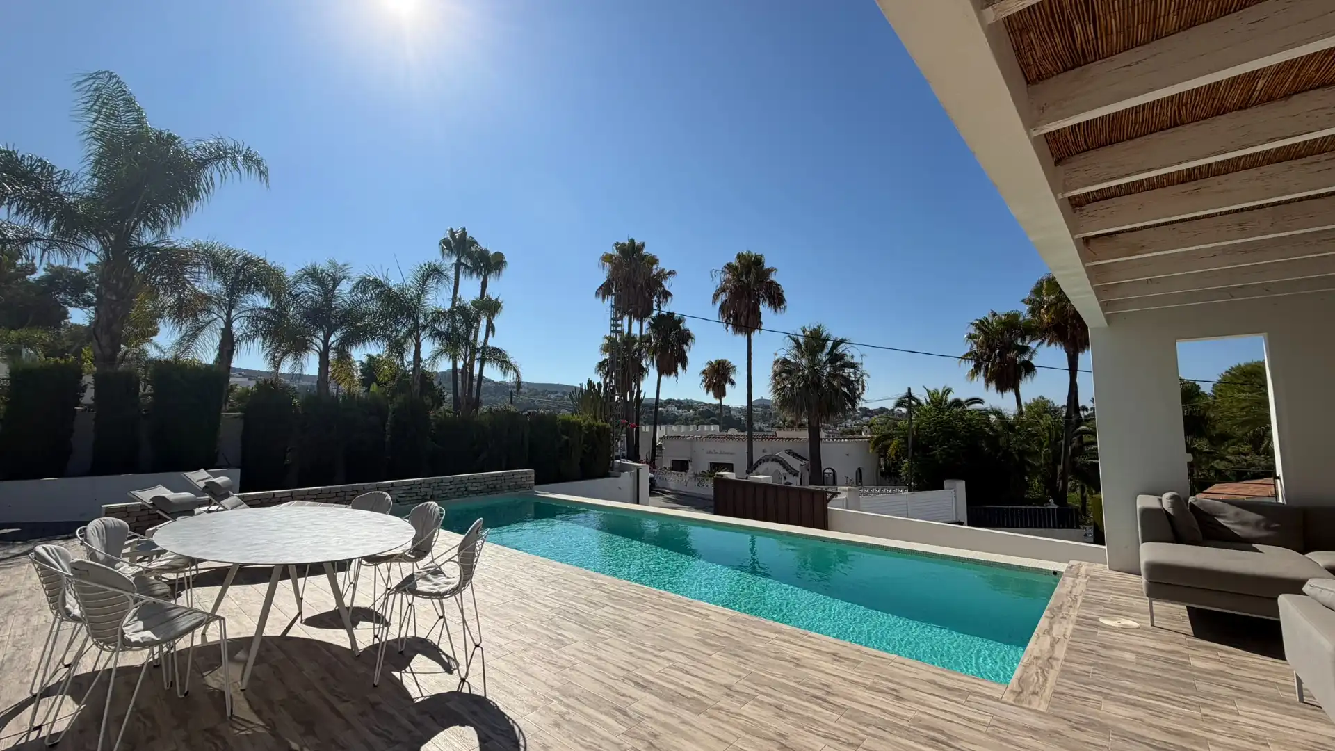 Swimming pool of Houses for sale in Moraira  with Air Conditioner, Heating and Private garden